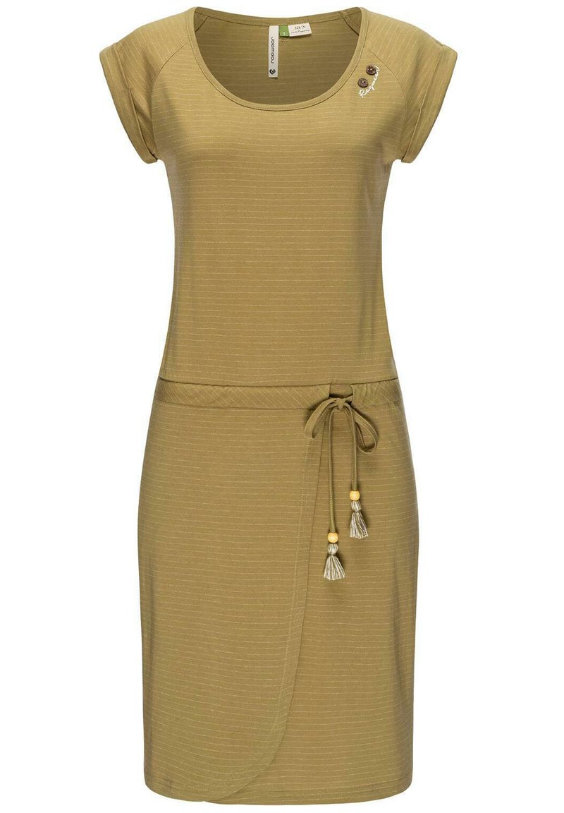 Ragwear GLITTER - Jerseyklänning - khaki