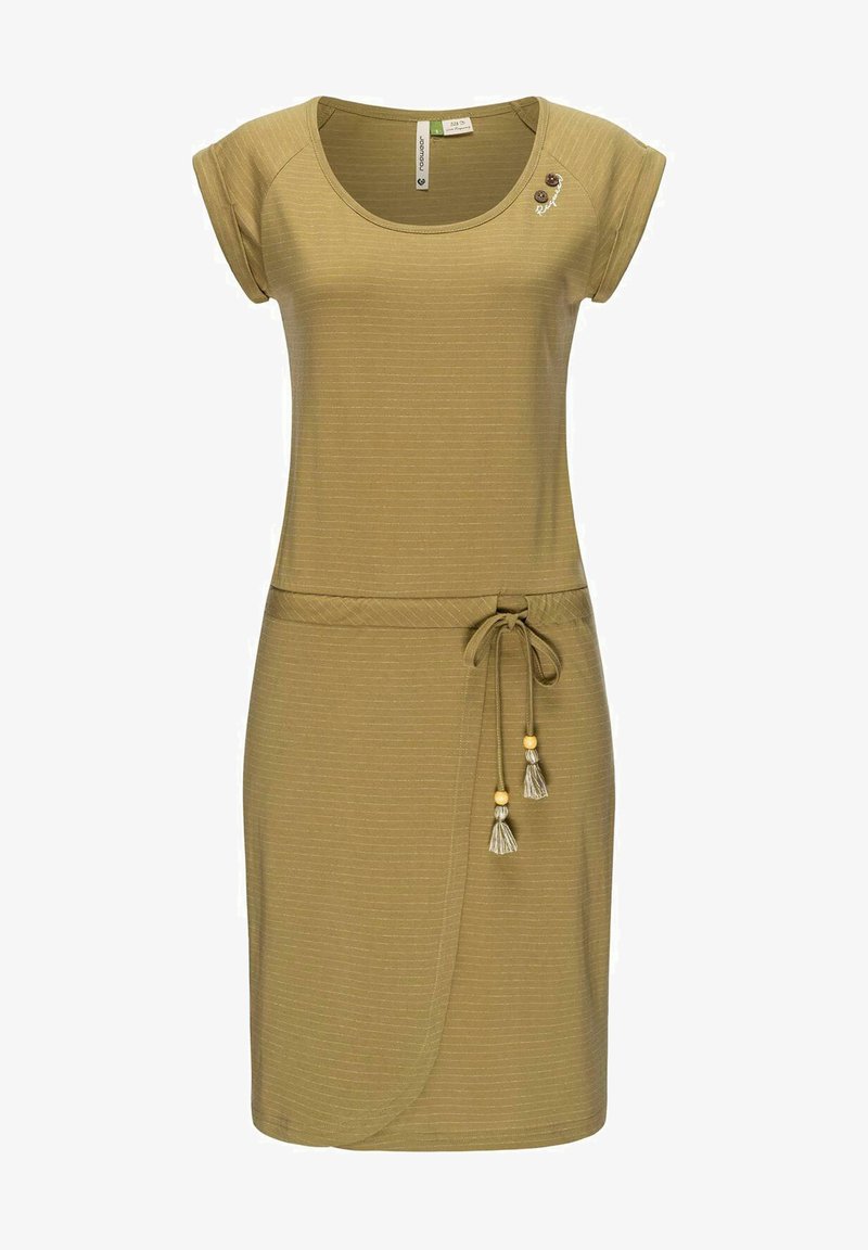 Ragwear GLITTER - Jerseyklänning - khaki