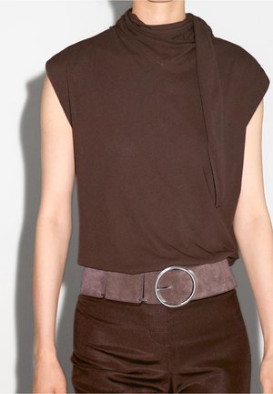 T-shirt basique - dark brown