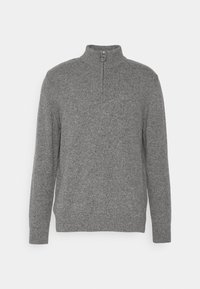 ESSENTIAL TISBURY HALF ZIP - Strickpullover - grey