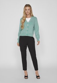 VILA VIRIL - Cardigan - green milieu