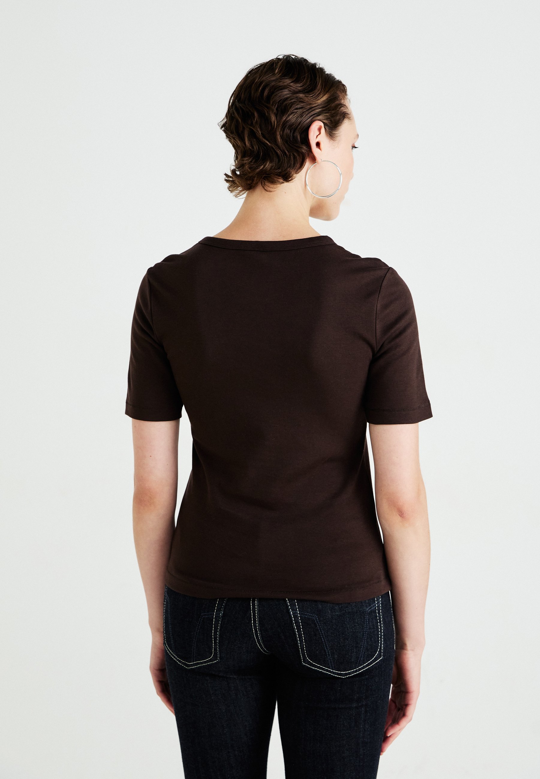 ONLY Damen T-Shirt Onlvic – Kurzarm, Mit Reißverschluss Hinten