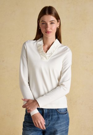 Tom Joule, REGULAR FIT - HEIDI FRILL NECK - Langarmshirt - cream