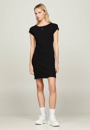 Tommy Jeans ESSENTIAL BODYCON SMOCK  - Etui-jurk - black