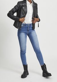 VILA Džíny Slim Fit - dark blue