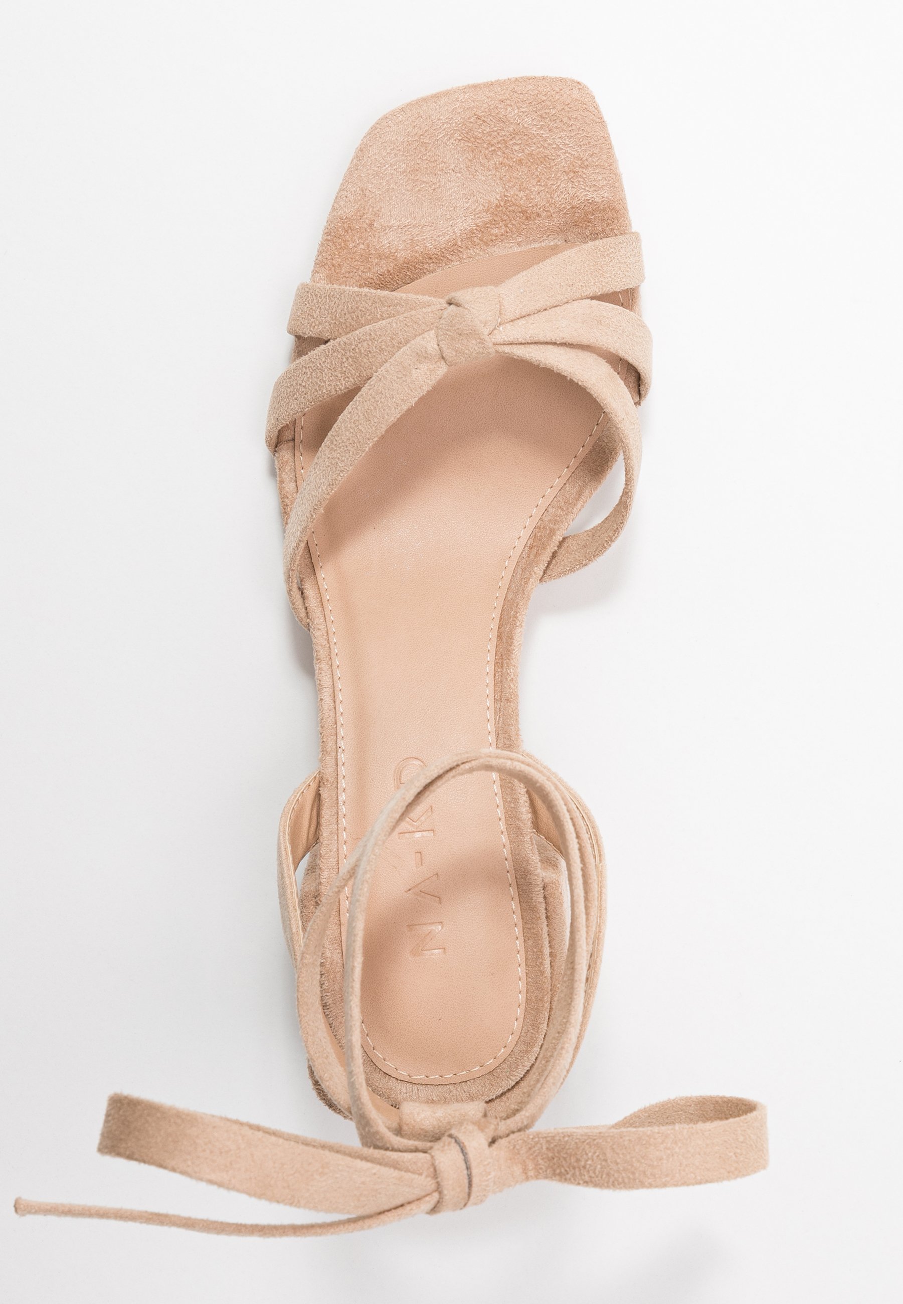beige ankle strap flat sandals