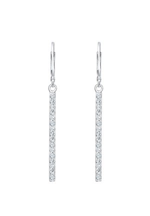 Elli GEO STAB SPARKLING  - Orecchini - silver-coloured