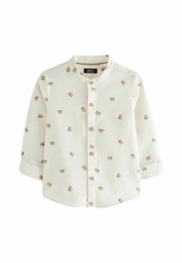 Next GRANDAD COLLAR PRINTED - REGULAR FIT - Ing - white bear aop