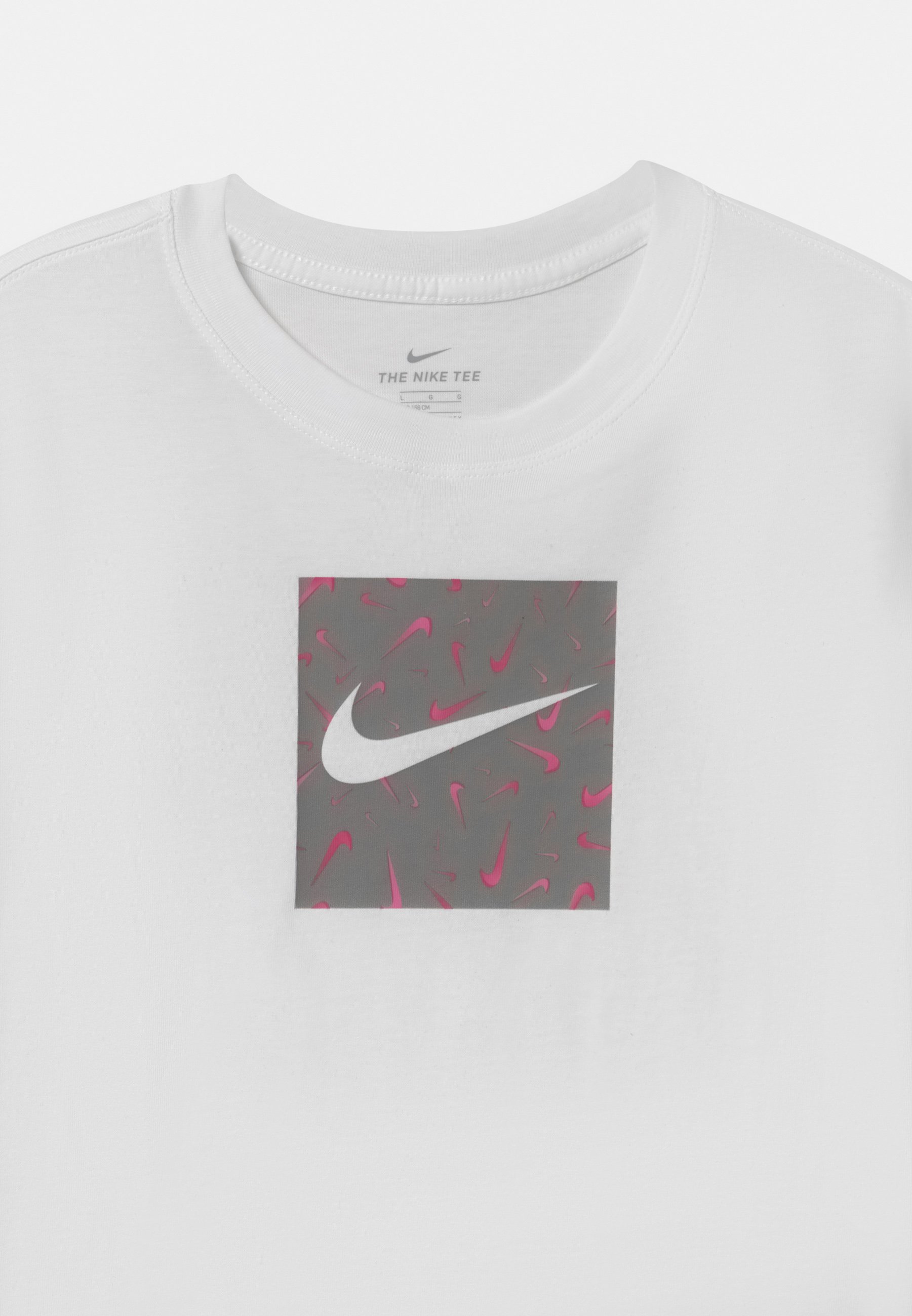 Print T-shirt - white/sunset pulse 