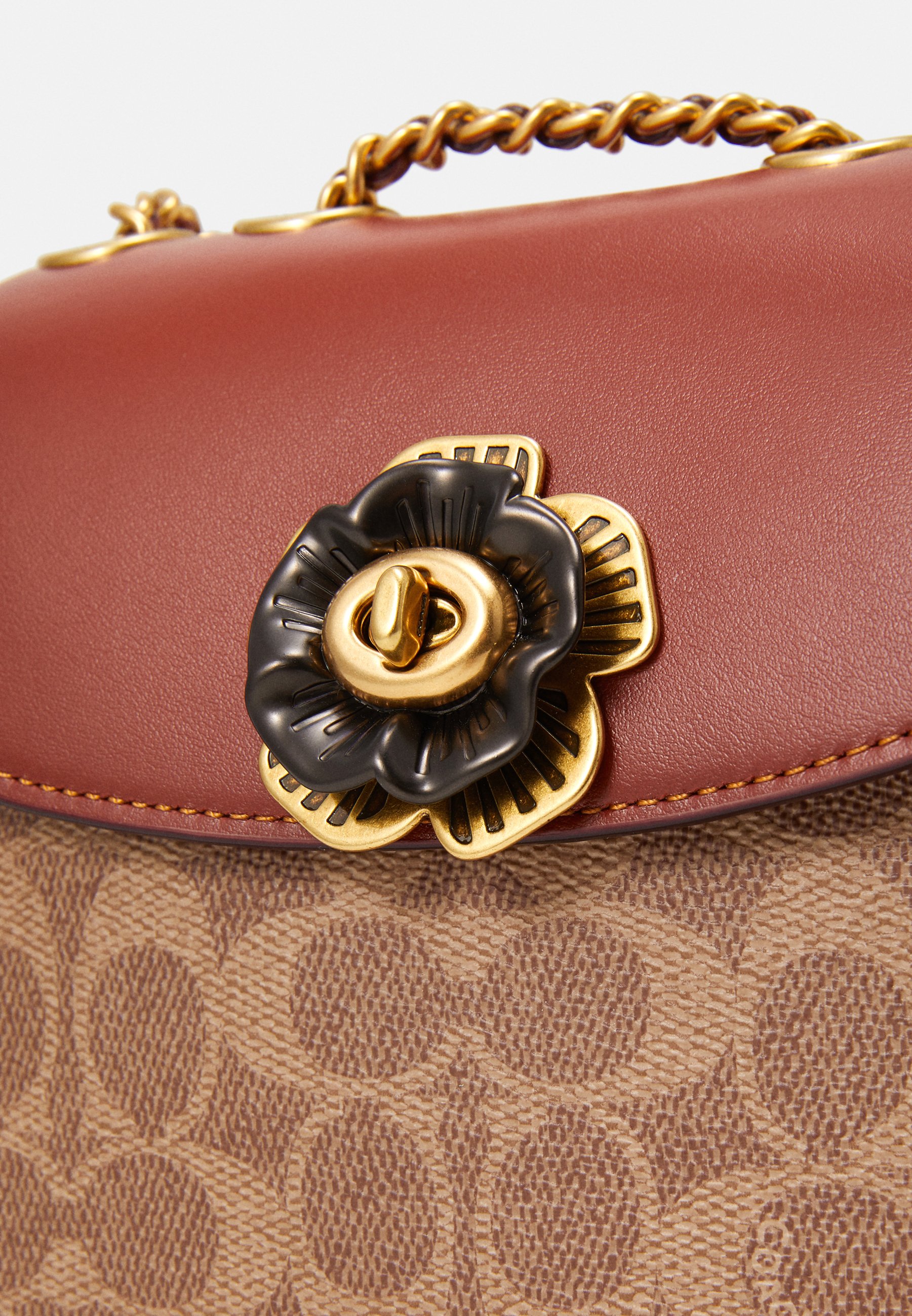 coach tea rose backpack