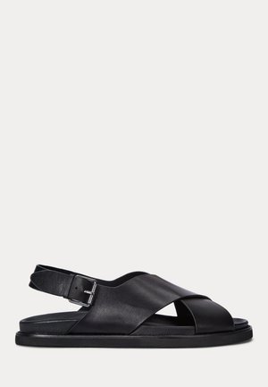 Polo Ralph Lauren, ZANE LEATHER SANDAL - Sandalen - black