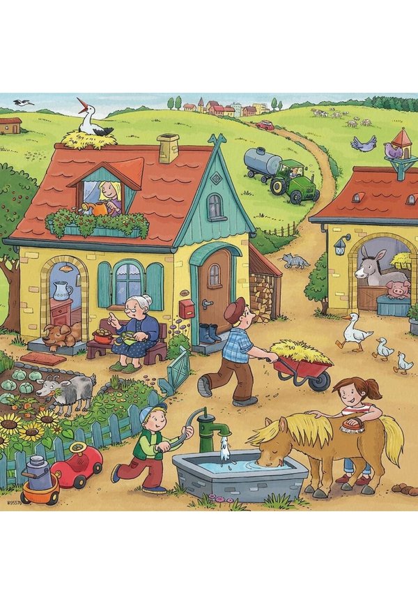 VIEL LOS AUF DEM BAUERNHOF – P – Puzzle