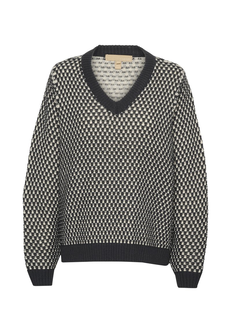 culture Trui donkerblauw