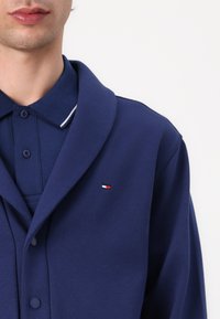 Tommy Hilfiger BONDED SHAWL CARDIGAN - Zip-up sweatshirt - preppy navy