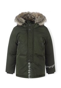 MINOTI - PARKA WITH FUR TRIM HOOD - Zimski kaput - khaki orange Minijatura 1