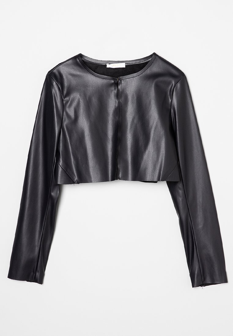 LIU JO Imitatieleren jas zwart LIU JO Imitatieleren jas zwart