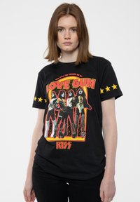 Paradiso Clothing KISS GUN STARS - Print T-shirt - black