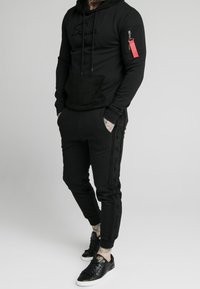 SIKSILK Felpa con cappuccio - black