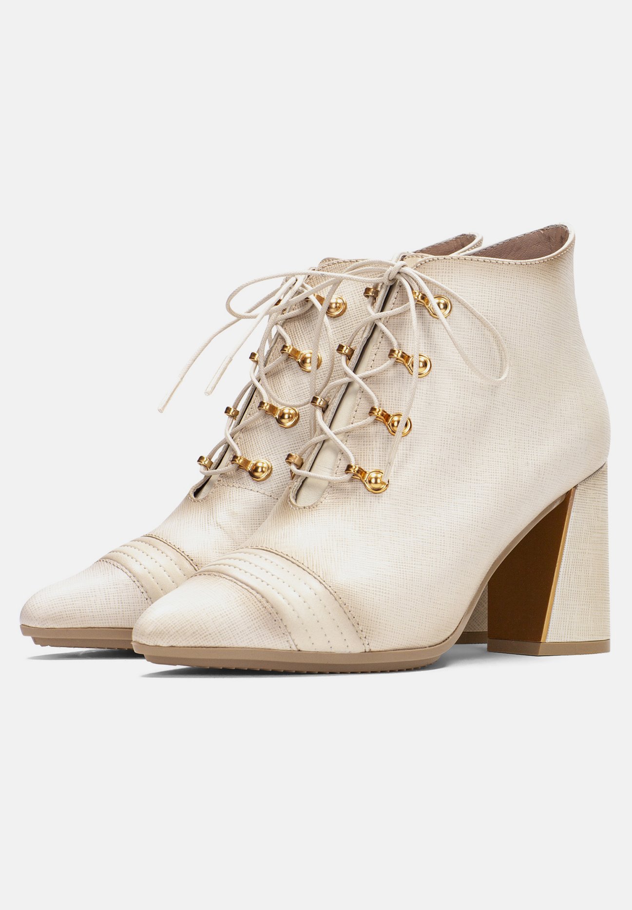 Hispanitas Botines de tacón - vainilla multi/beige - Zalando.es