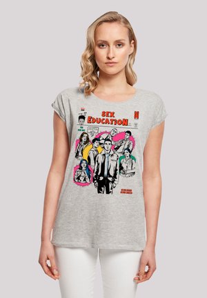 SEX EDUCATION MAGAZINE COVER NETFLIX TV SERIES - Print T-shirt - heather grey