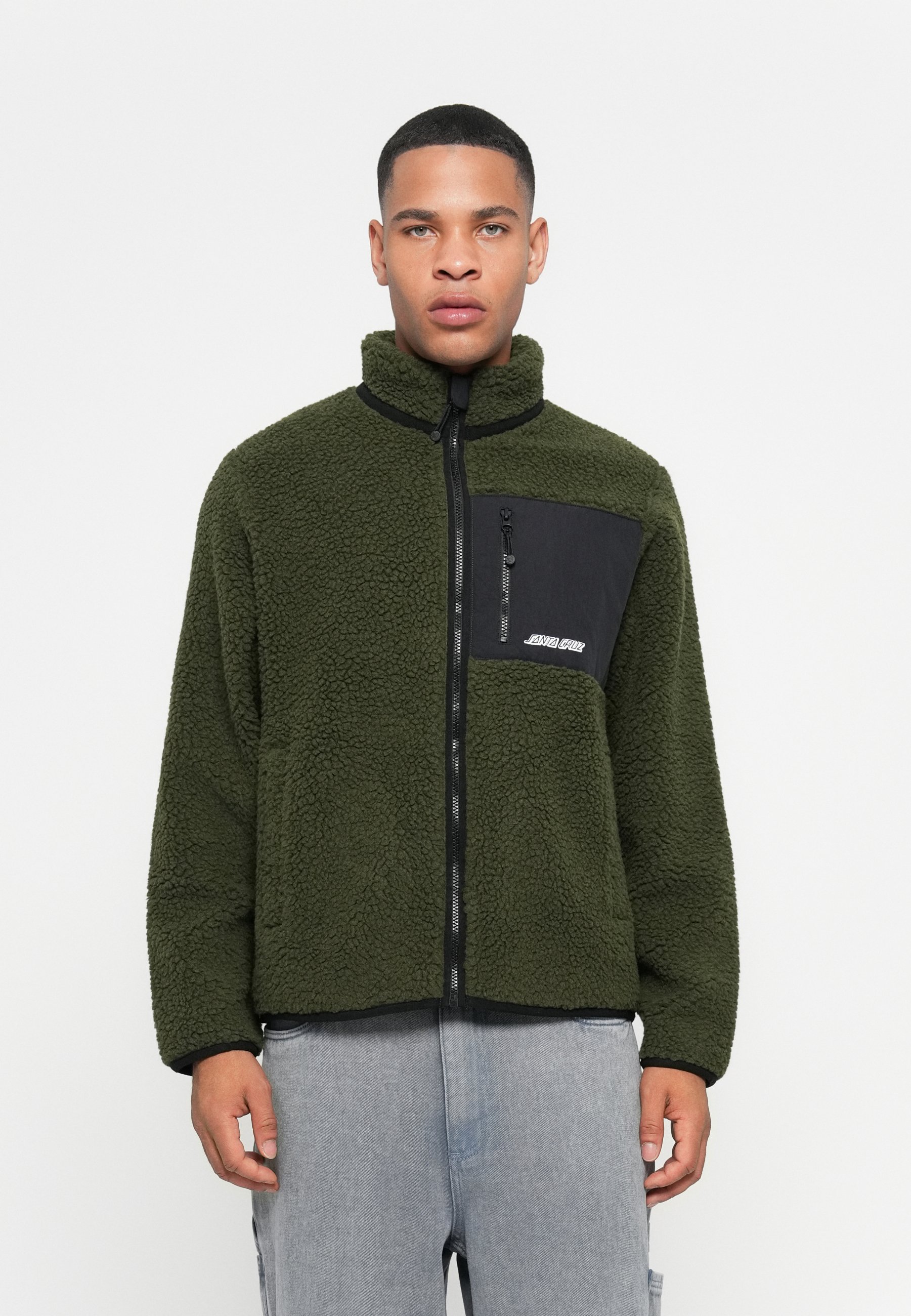 Veste Polaire Outdoor Research Sherman Sherpa – Noire/Vert – Homme Taille M – Occasion TBÉ