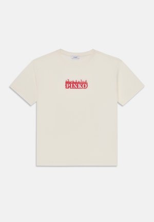 T-shirt print - bianco/rosso