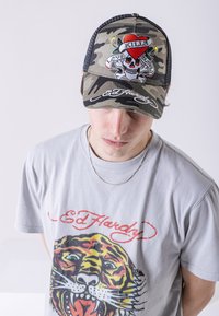 Ed Hardy LOVE-SLOWLY TWILL FRONT - Gorra - camo