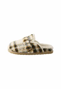 Next REGULAR FIT - BUCKLE - Papuče - ochre yellow cream check
