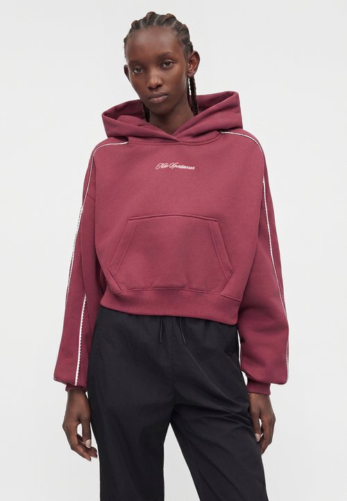 Nike Studio Fleece Medium Weight Graphic Pack Cropped Hoodie 'Pink Smoke Sail' (Women's) — foto 4