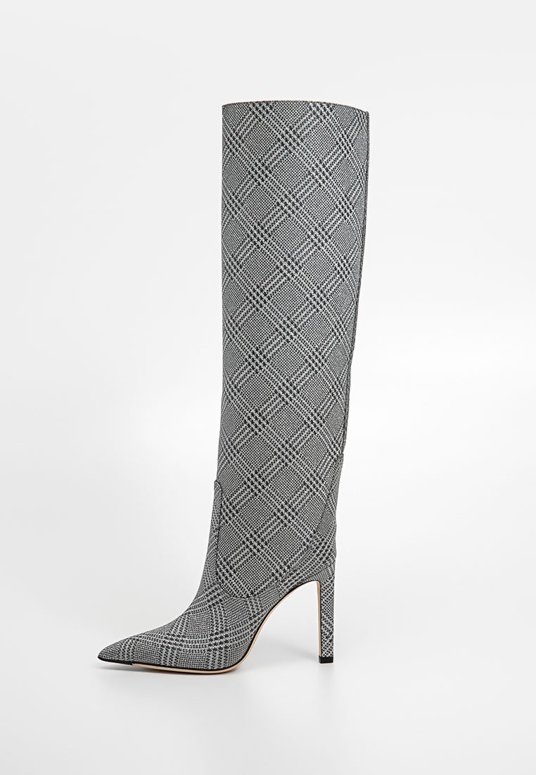 Jimmy Choo Laarzen met hoge hak zilverkleurig Jimmy Choo Laarzen met hoge hak zilverkleurig