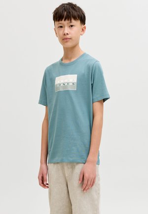 Jack & Jones Junior JCOFUSION DOTS PRINT TEE SS CN SN JNR - Trükipildiga T-särk - north atlantic