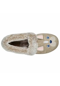 Skechers GEFÜTTERT TOO COZY - DOG ATTITUDE - Pantoffels - beige