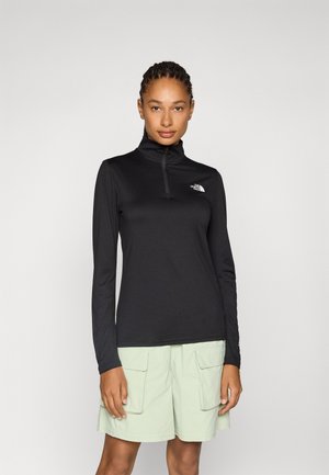 FLEX 1/4 ZIP GRAPHIC - Topper langermet - black