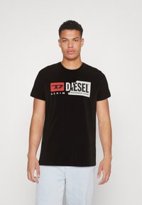 Diesel - T-DIEGO-CUTY - T-shirt con stampa - black Immagine in miniatura 1