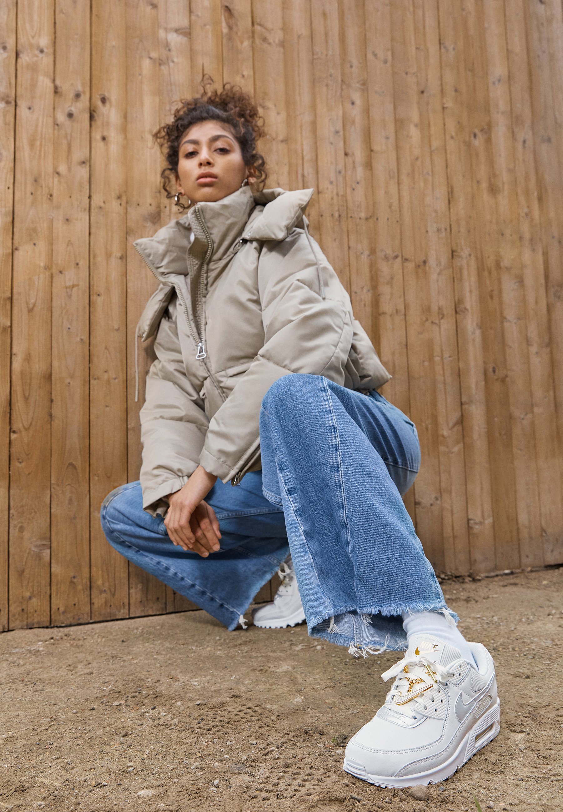 nike air max 90 trainers in off white