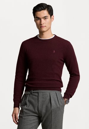 WOOL CREWNECK SWEATER - Striktrøje - aged wine heather
