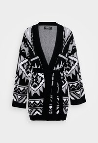 ONLFRIDA LIFE OPEN - Kardigán - black/ultimate grey/birch