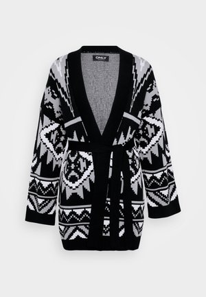ONLY Tall ONLFRIDA LIFE OPEN - Gilet - black/ultimate grey/birch
