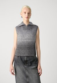 JDY JDYSKY LIFE ZIP  - Pulover - dark grey