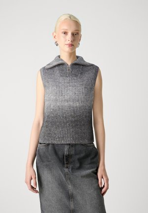 JDY JDYSKY LIFE ZIP - Maglione - dark grey