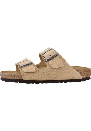 ARIZONA EMBOSSED - Pantolette flach - beige