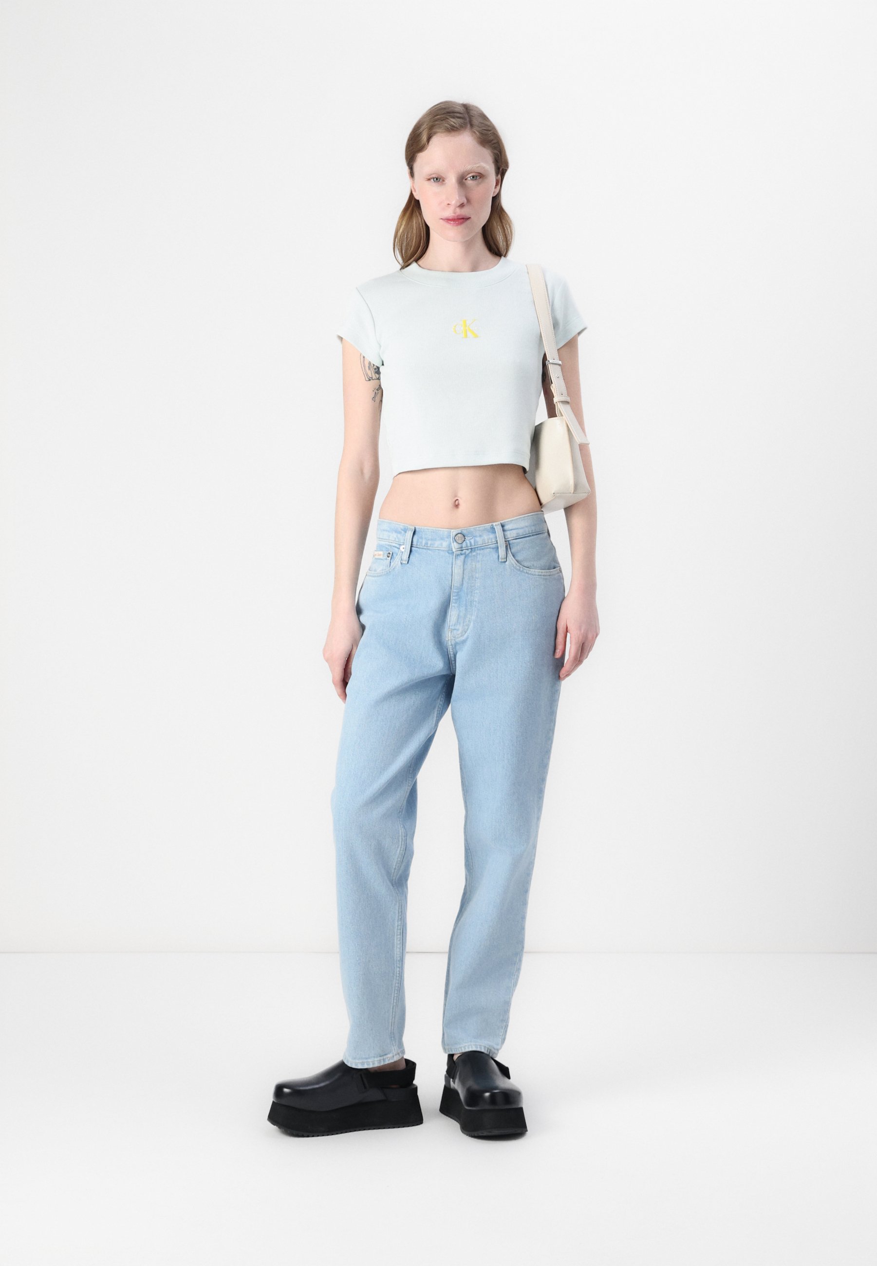 Calvin Klein Jeans MONOGRAM BABY TEE - T-Shirt basic