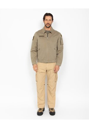 Schott ARMY BADGÉ - Leichte Jacke - taupe