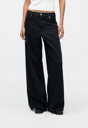 NINA - Wide Leg - dark-blue denim