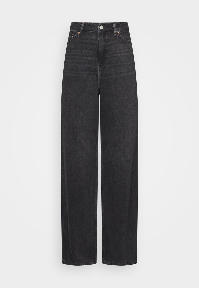 JJXX TOKYO WIDE HIGH WAIST - Flared Jeans - black/black denim 