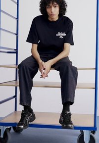 Carhartt WIP MECHANICS - Printtipaita - black