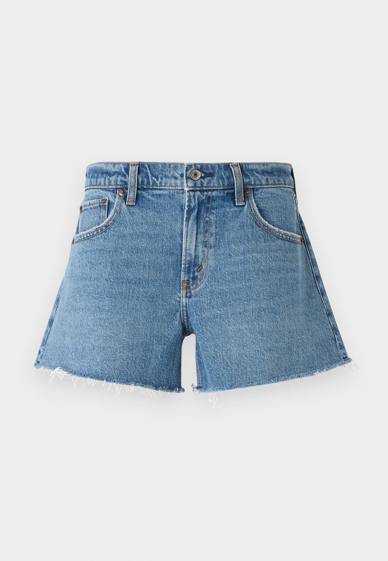 Abercrombie & Fitch Jeansshort blauw denim/bluedenim Abercrombie & Fitch Jeansshort blauw denim/bluedenim