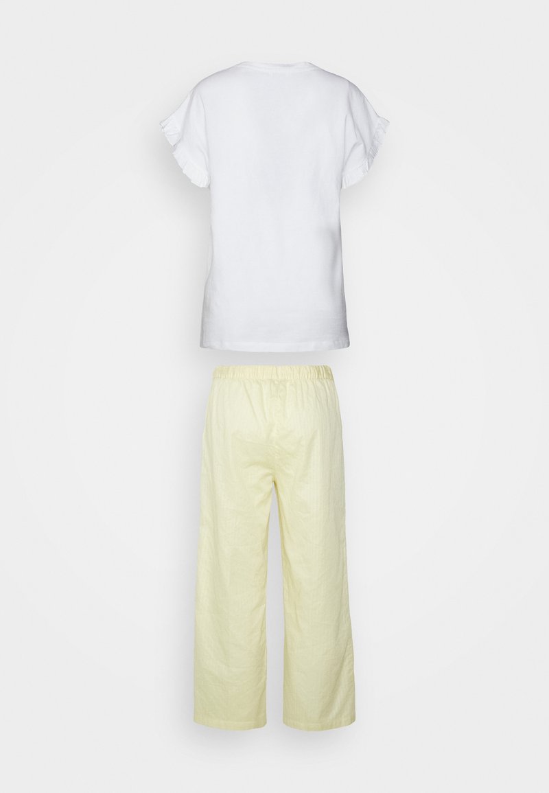 Damen Nachthemden | Esprit STRIPE COMBI SLEEVE SHIRT PANTS Pyjama pastel yellow/gelb - PH60647 Damen Nachthemden | Esprit STRIPE COMBI SLEEVE SHIRT PANTS Pyjama pastel yellow/gelb - PH60647