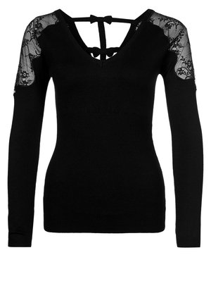 Pullover - black denim