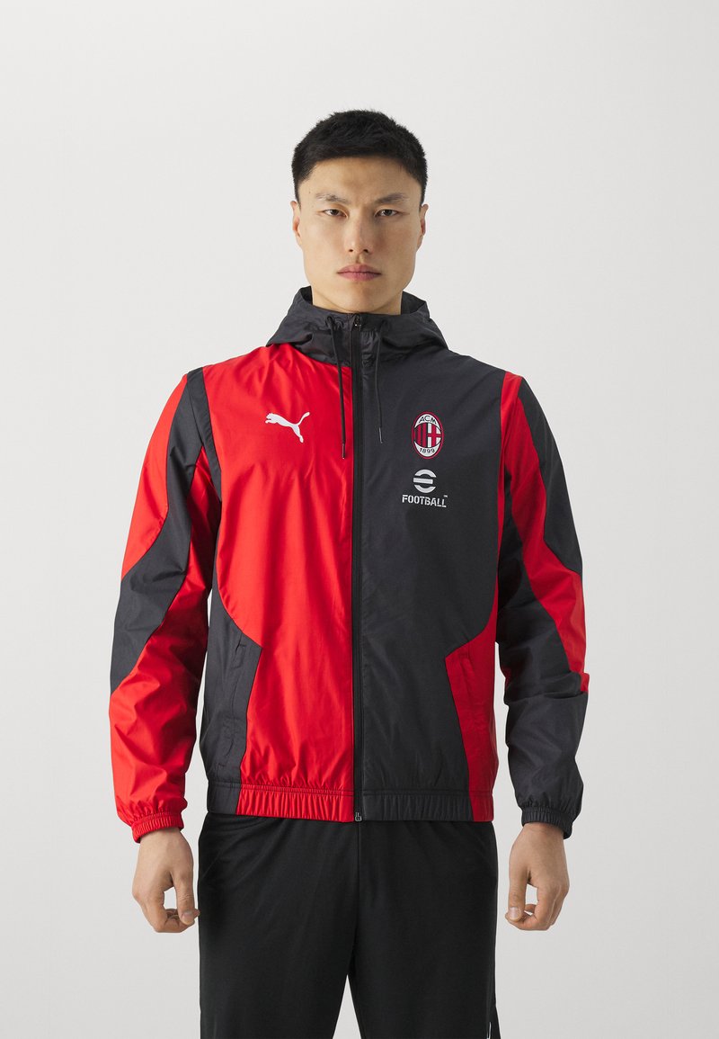Maglia Prematch A.C. Milan 2025/2026 - Prodotto Ufficiale Puma, 100% Poliestere Riciclato, Unisex Adulto